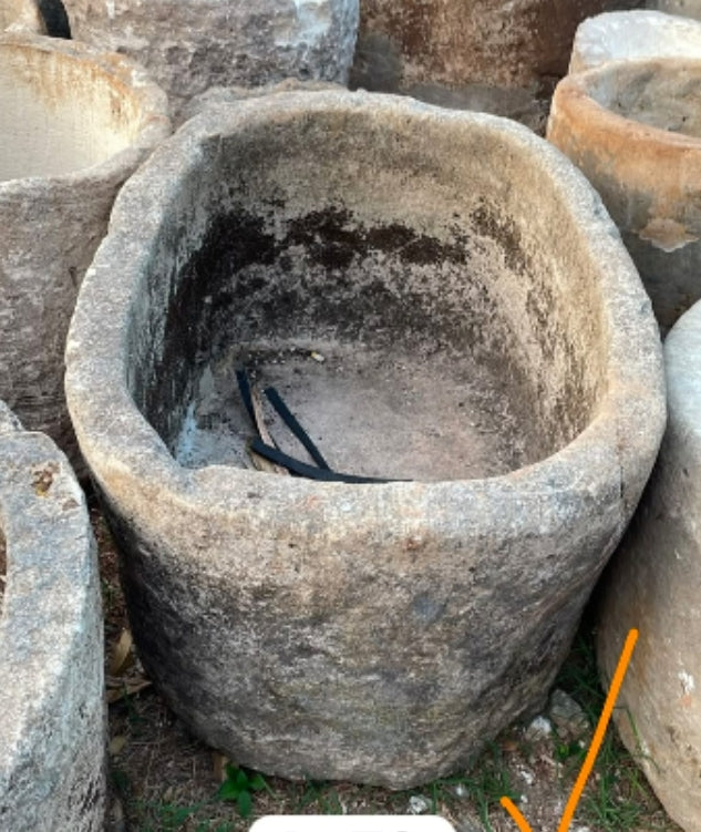 Vintage Limestone Trough J126 79x58x45cm
