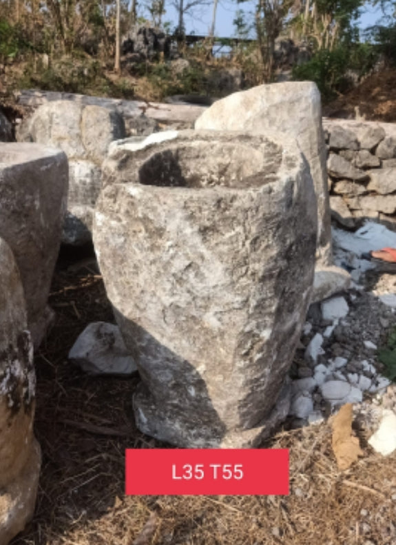 Vintage Limestone Trough J105 35x35x55cm
