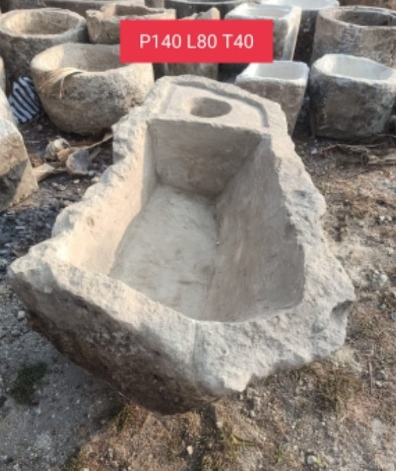 Vintage Limestone Trough J100 140x80x40cm