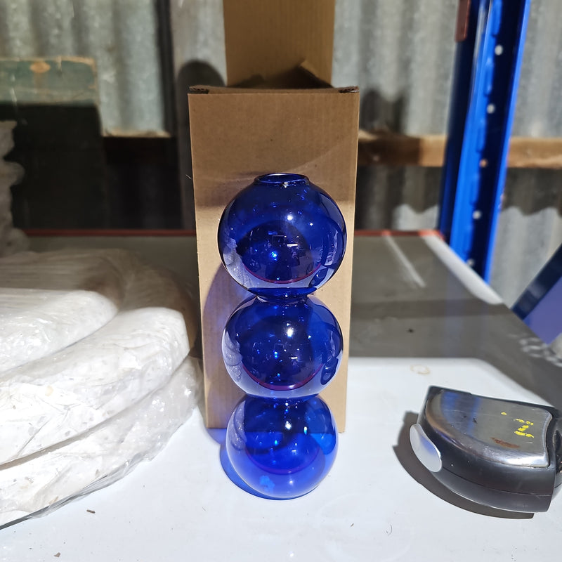 Cobalt bubble vase