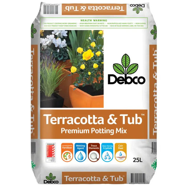 Debco Terracotta & Tub Premium Potting Mix 25L