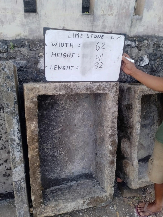 Vintage Limestone Trough J2 92x62x41cm