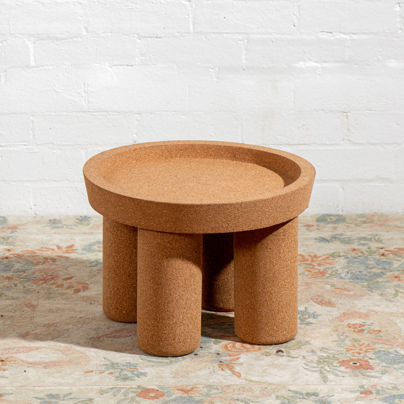 Small Table Boot 'Boots' reclaimed cork table – Big Daisy