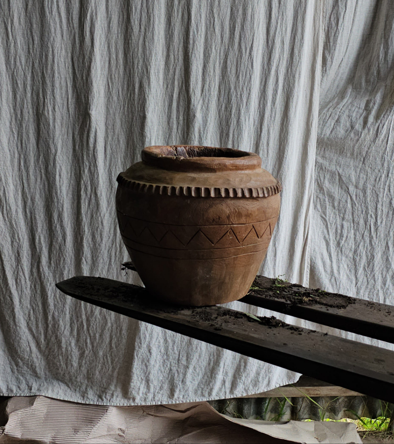 Vintage Teak Pots