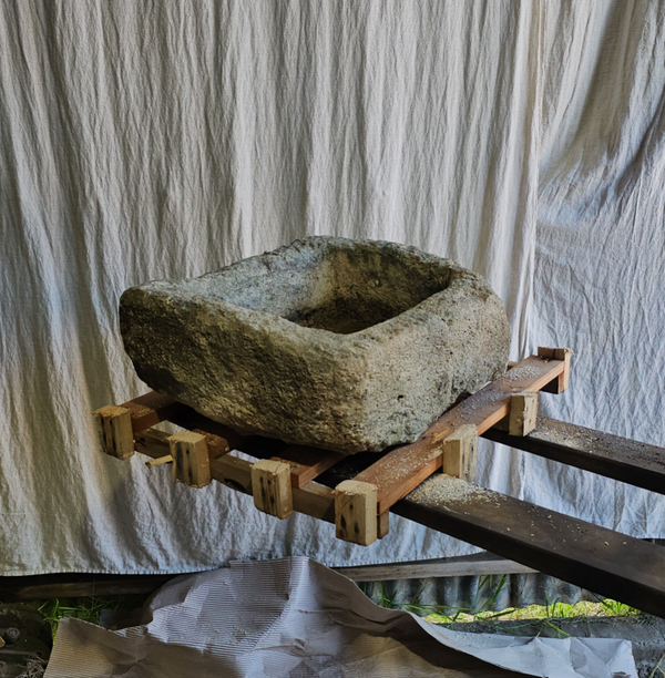 Vintage limestone trough C13