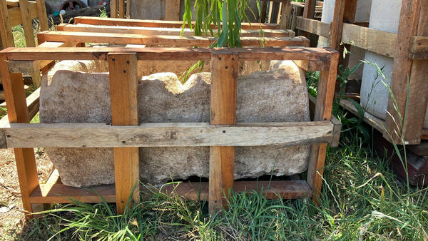 Vintage limestone trough #A16