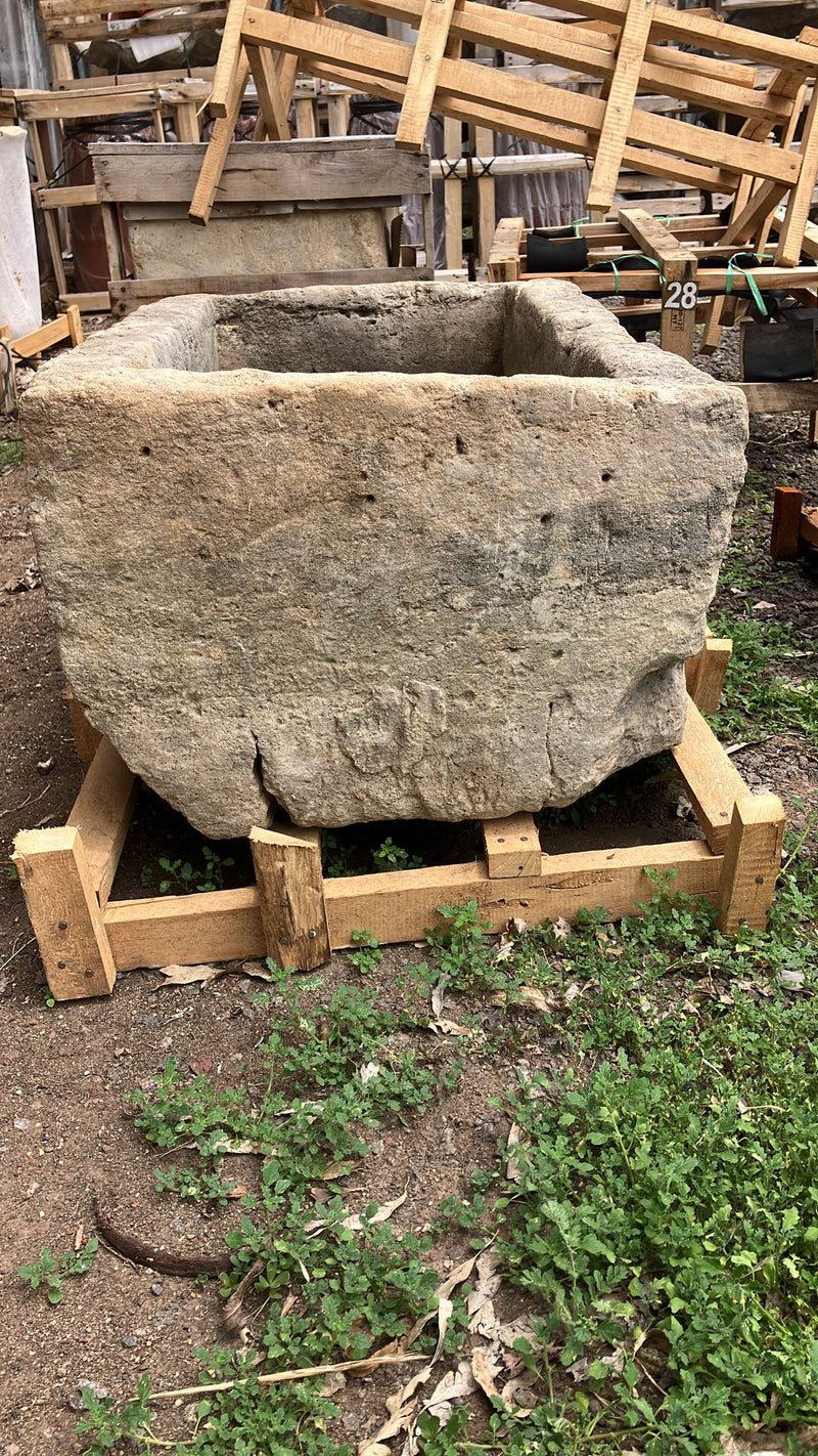Vintage limestone trough D10