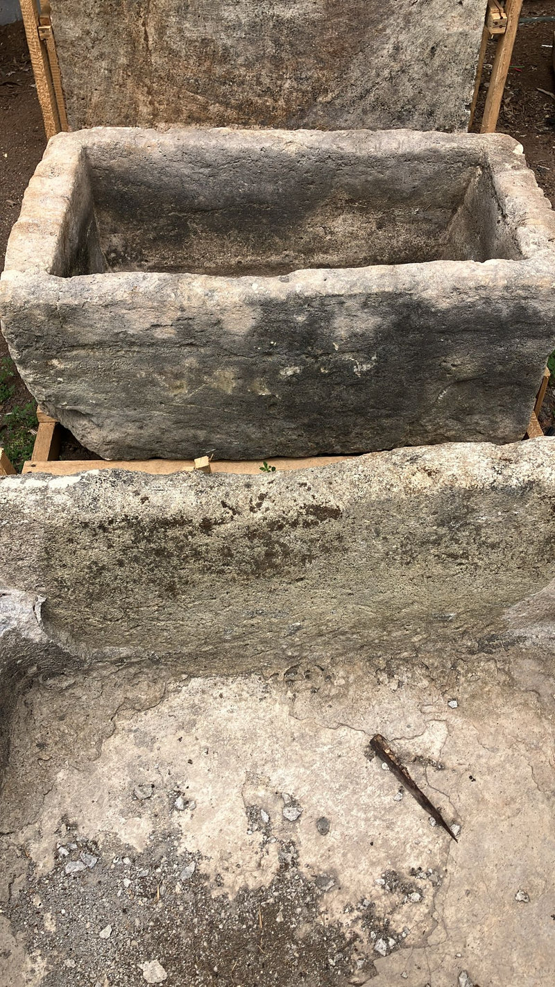 Vintage limestone trough D10