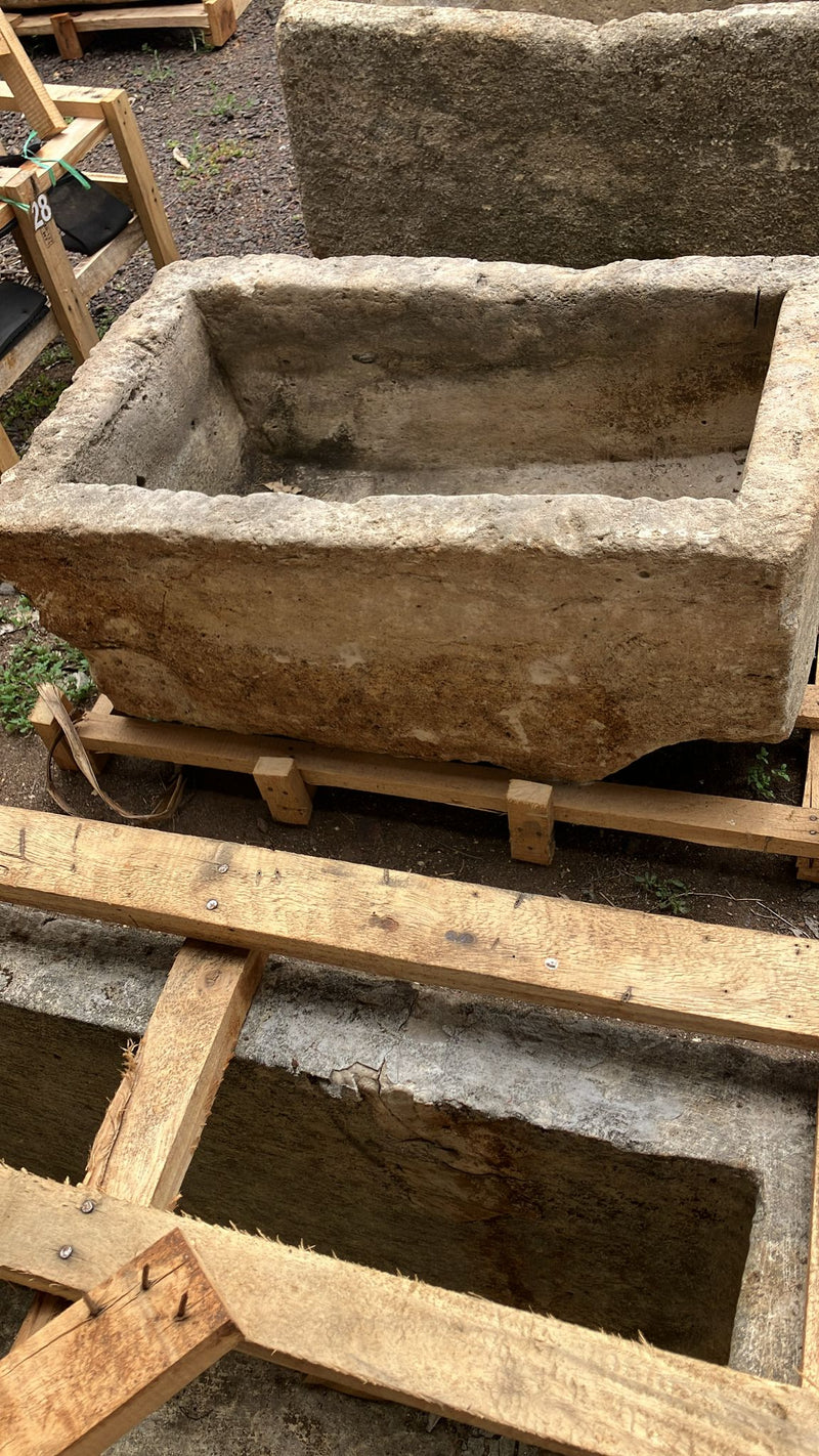 Vintage limestone trough D10