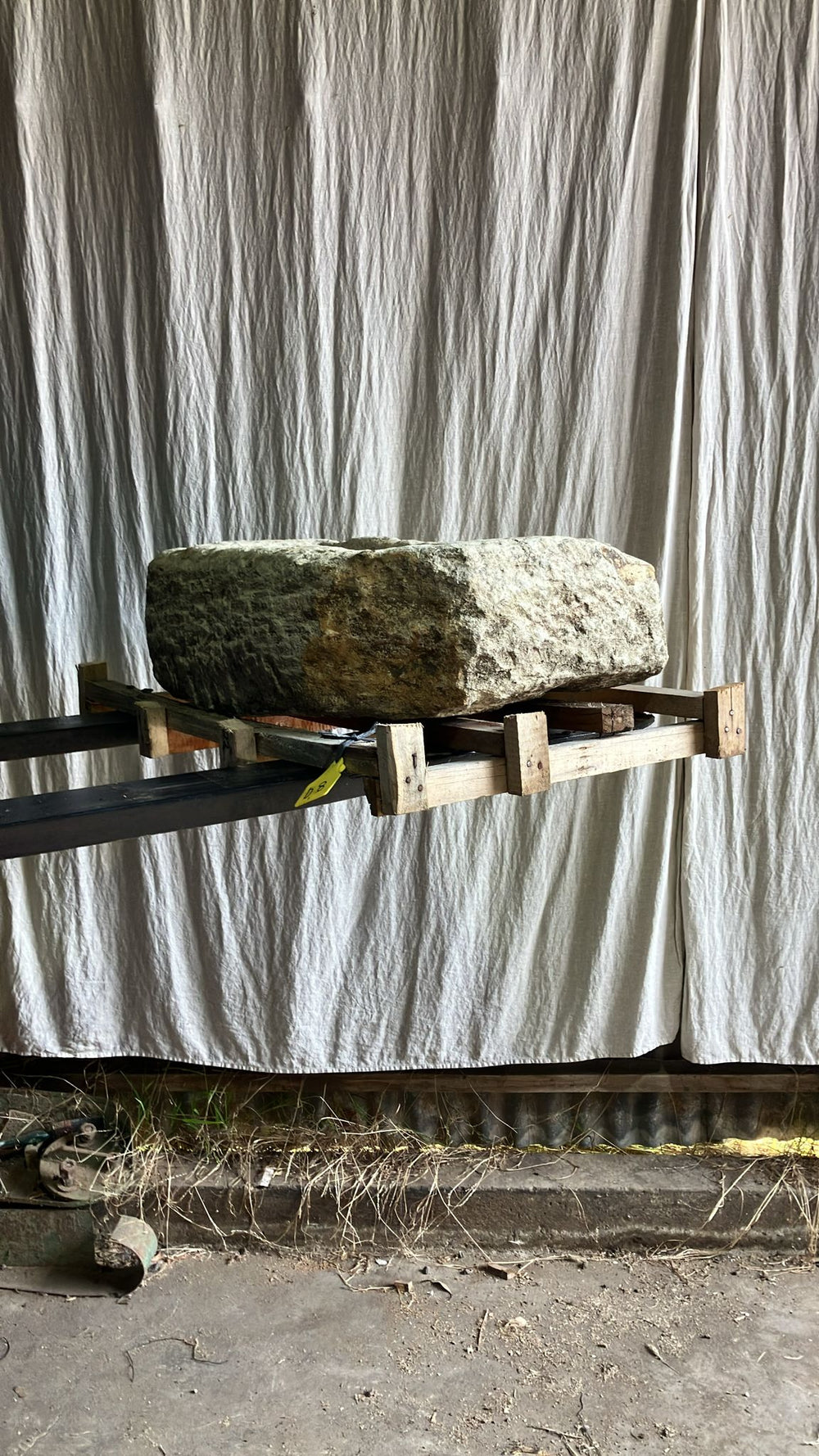 Vintage limestone trough D8