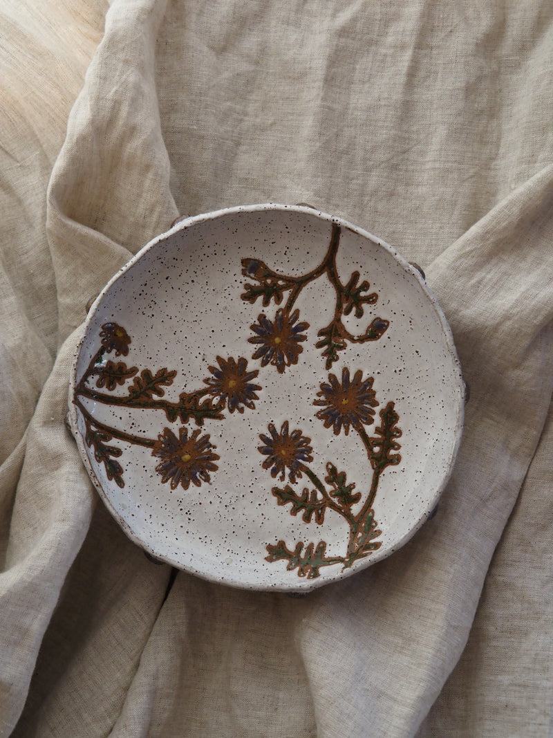 Blue flower bowl
