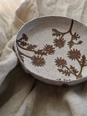 Blue flower bowl