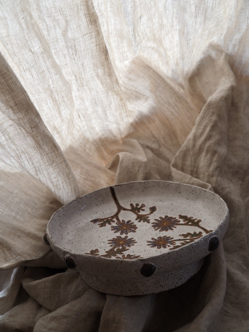 Blue flower bowl