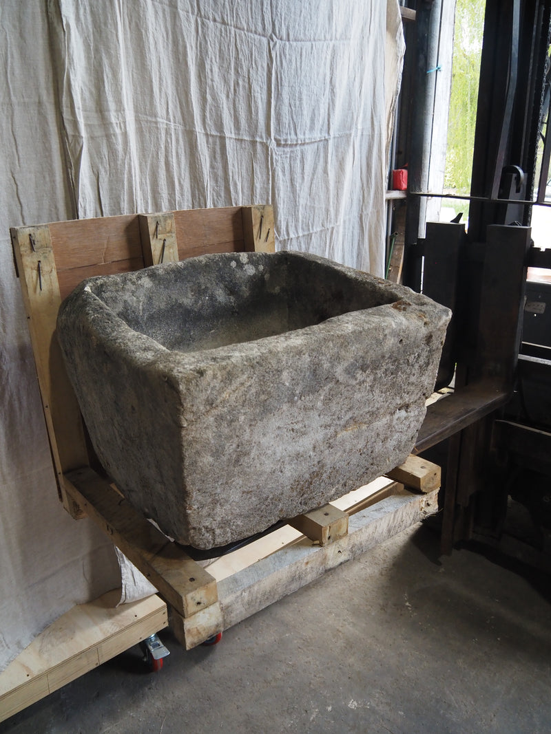 Vintage limestone trough #16