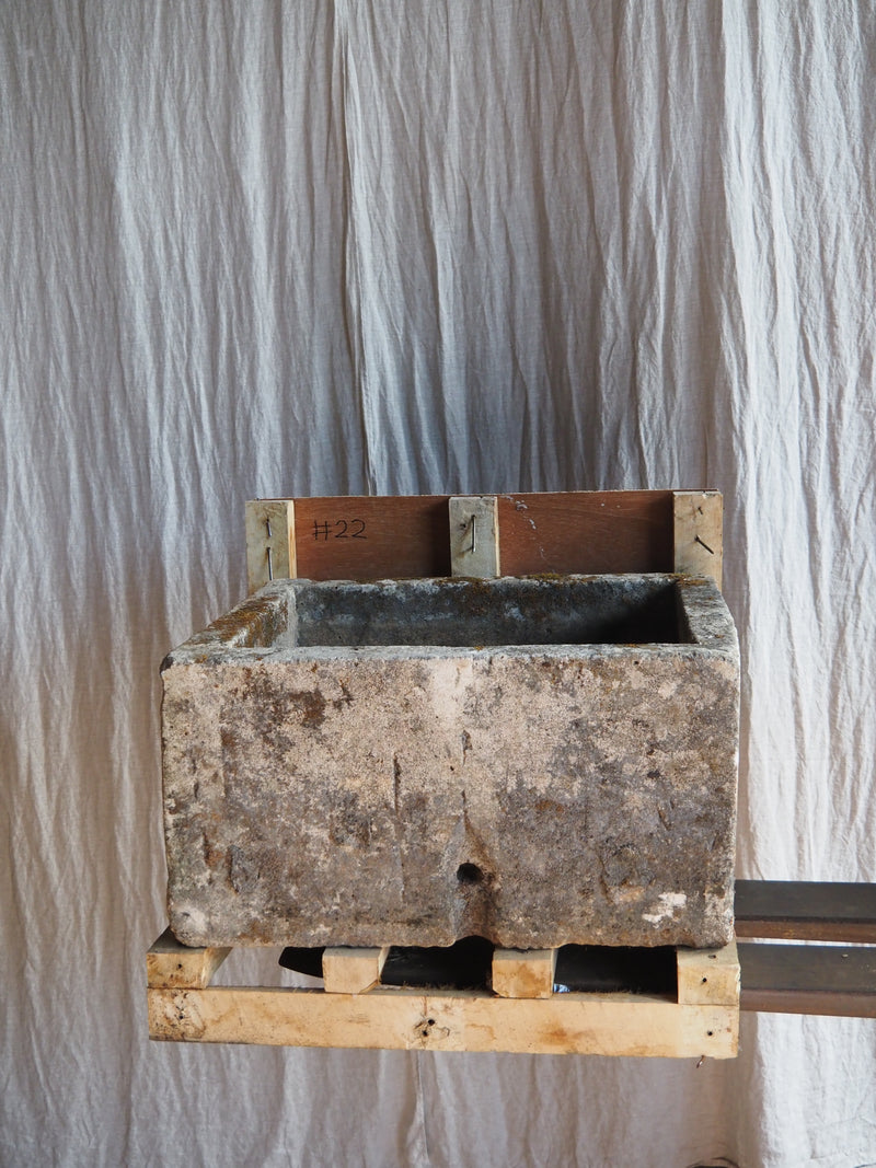 Vintage limestone trough #22