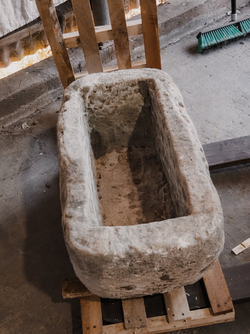 Vintage limestone trough #A62