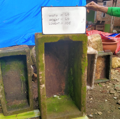 Vintage Limestone Trough G4 108x60x60cm