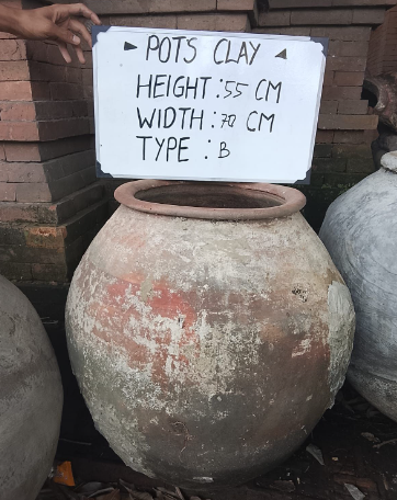 Vintage Terracotta Planter G7 70x70x55cm