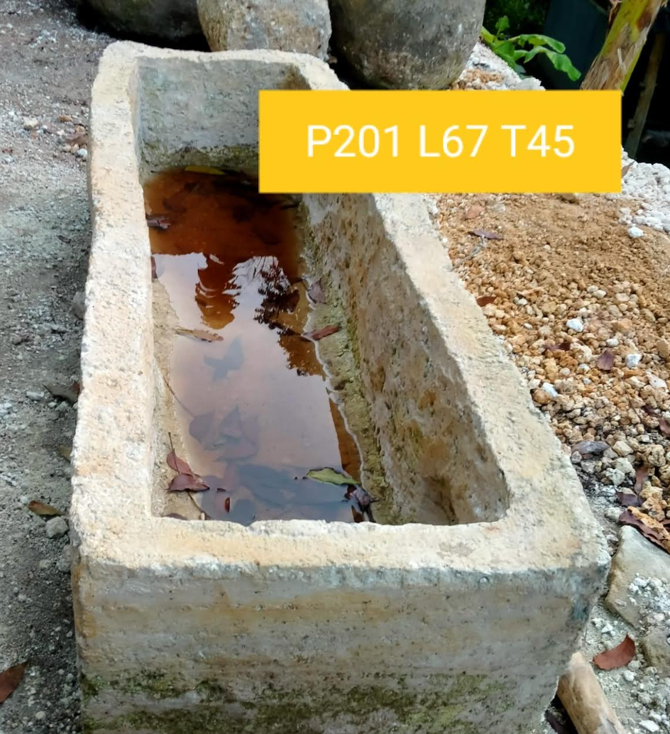 Vintage Limestone Trough G16 201x67x45cm