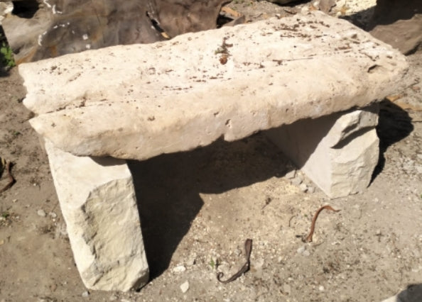 Vintage limestone table/bench #5 - Preorder