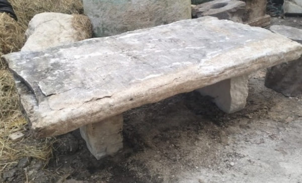 Vintage limestone table/bench #6 - Preorder