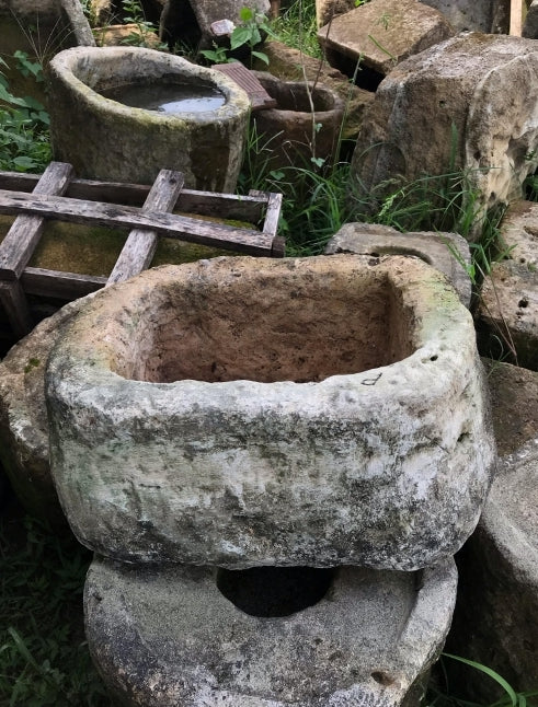 Vintage limestone trough C8