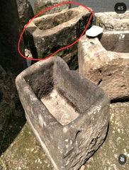 Vintage limestone trough C19