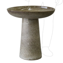 Kiln Fired Birdbath