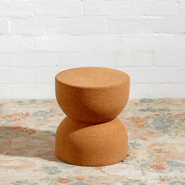'Hourglass' reclaimed cork stool