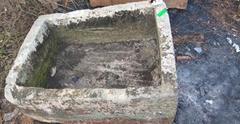 Vintage limestone trough D15