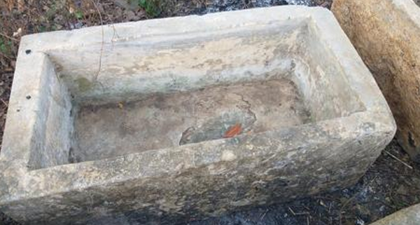 Vintage limestone trough D16