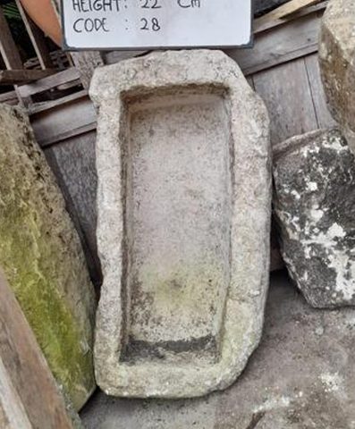 Vintage limestone trough D8