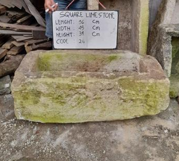 Vintage limestone trough D9