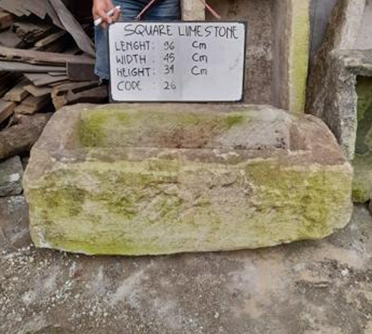 Vintage limestone trough D9
