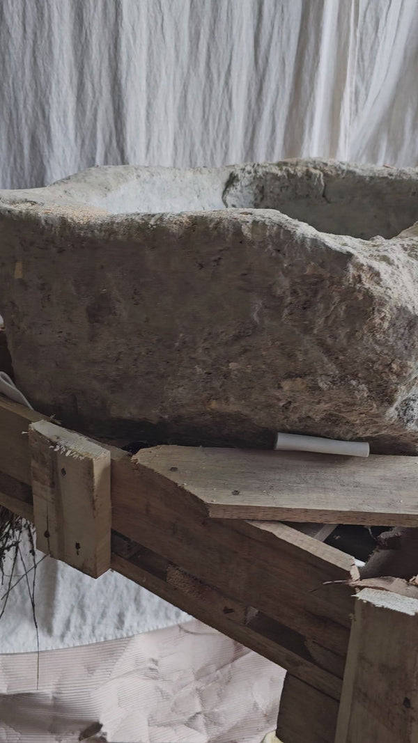 Vintage limestone trough C29