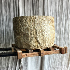 Hand Carved Raw Onyx Planter - #2 74cm wide x 50cm high
