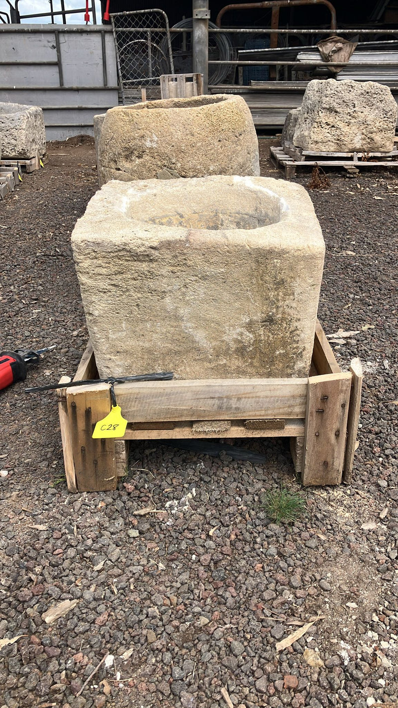 Vintage limestone trough C28