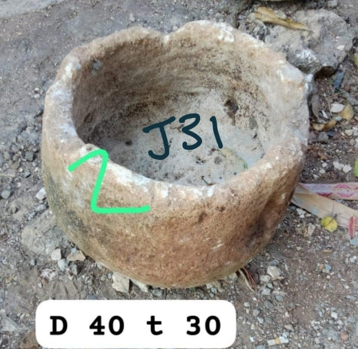 Vintage Limestone Trough J31 40x40x30cm