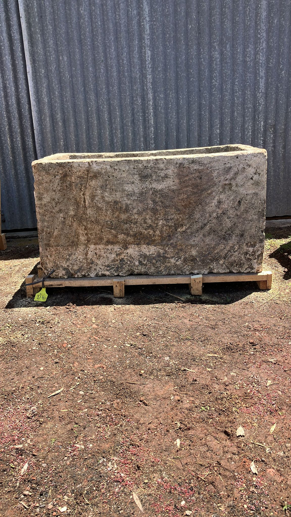Vintage limestone trough D4 DAMAGED/SECONDS