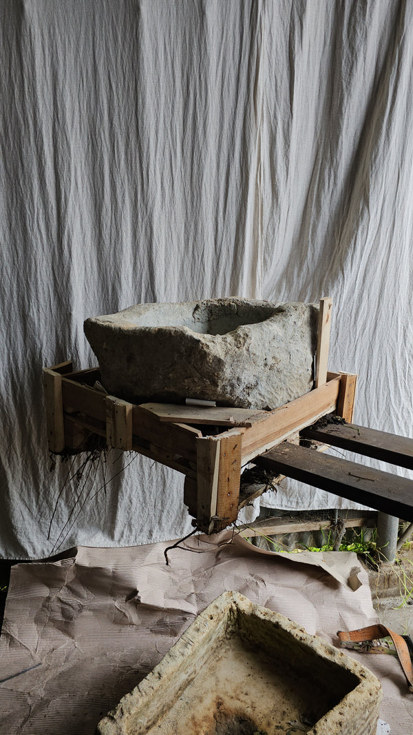 Vintage limestone trough C29