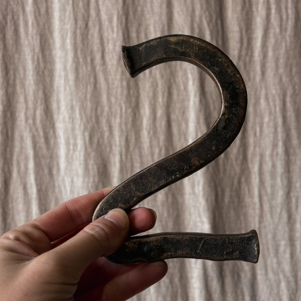Hand forged '2'