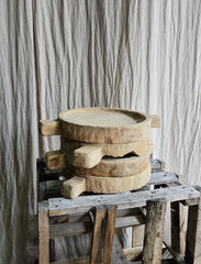 Vintage limestone shallow planters/bowls C33-43