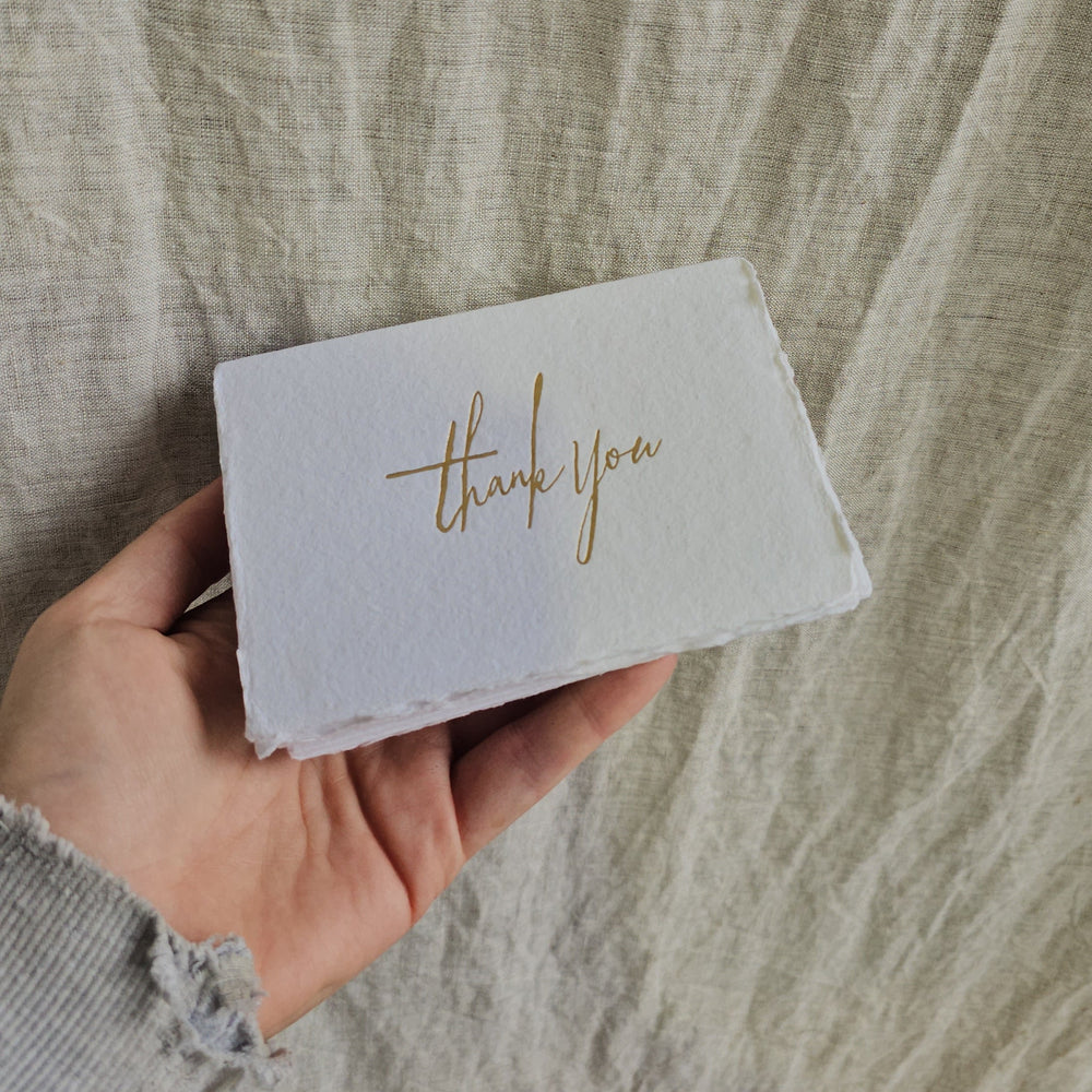Thank you cards - Recycled paper