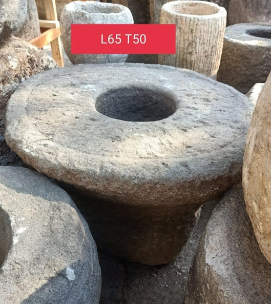 Vintage Limestone Lumpang 'Mortar' J29 65x65x50cm