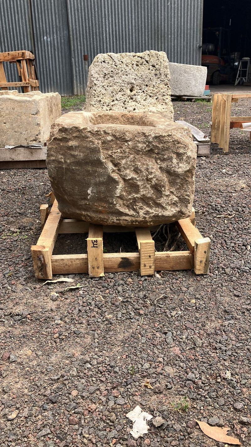 Vintage limestone trough D9