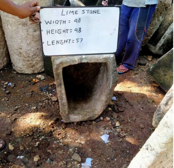 Vintage Limestone Trough J14 57x48x48cm