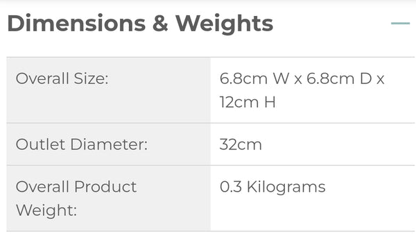32mm marble 'like' ceramic pop up waste
