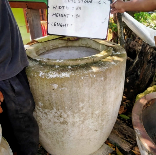 Vintage Limestone Pot J10 84x84x80cm