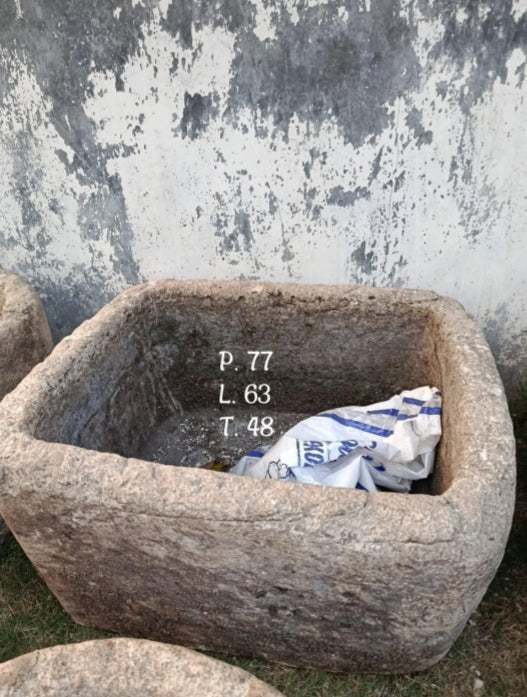 Vintage Limestone Trough J43 77x63x48cm
