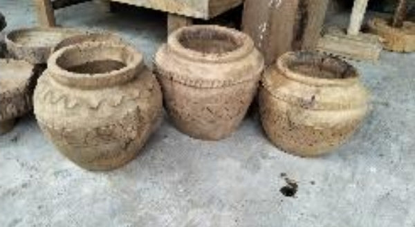 Vintage Teak Pots